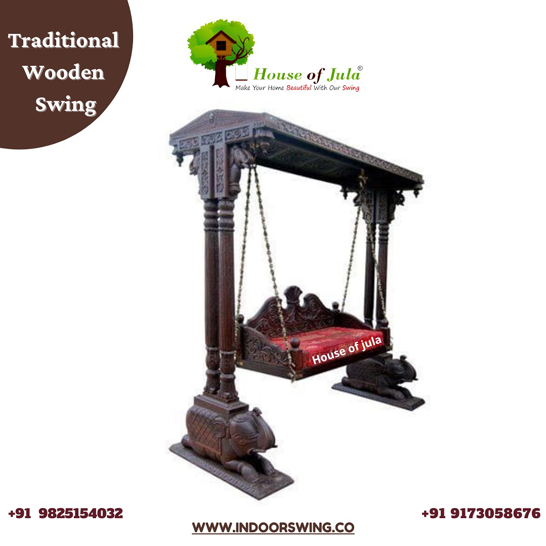 Elephant Wooden Swing